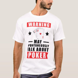Grappig pokerontwerp t-shirt