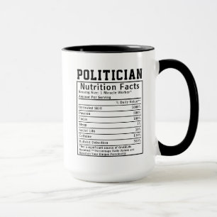 Grappig Politicus Voedingsfeiten Campagne Cadeau Mok