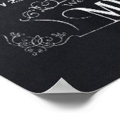 Grappig politiek correct Chalk-kerstPoster Poster (Hoek)