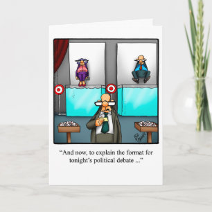 Grappig politiek humor Wenskaart Kaart
