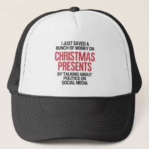 Grappig politiek kerstfeest trucker pet