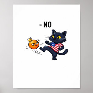 Grappig politiek meme zonder kat ontwerp poster