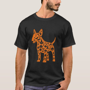 Grappig Pompoen Bull Terrier Snoep Halloween Manne T-shirt