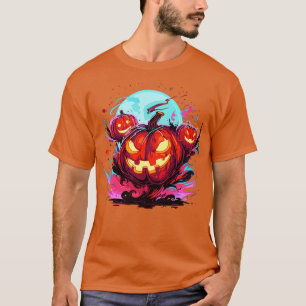 Grappig pompoen Graphic Mannen Kinder Vrouwen Hall T-shirt