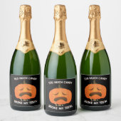 Grappig pompoen Halloween Snoep cadeau Sparkling Wijnetiket (Flessen)