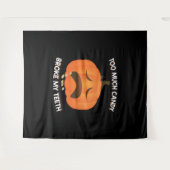 Grappig pompoen Halloween Snoep cadeau Wandkleed (Voorkant (horizontaal))