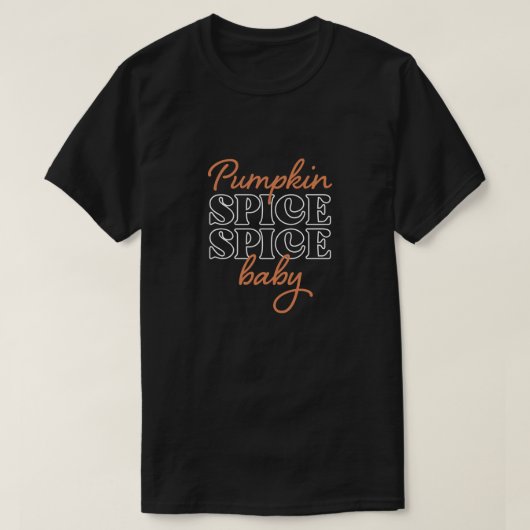 Grappig Pompoen Spice Herfst T-shirt (Design voorkant)