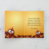 Grappig pompoenpatch Birthday wil Kaart (Binnen)