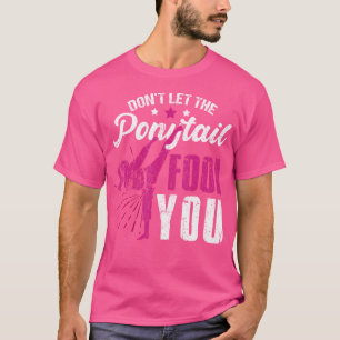 Grappig Ponytail Meisje Karate Taekwondo Judo Kick T-shirt