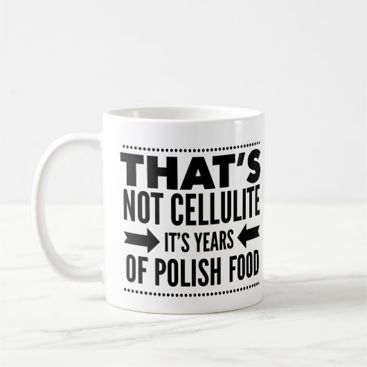 Grappig Poolse Mok van voedsel - dat is geen cellu (Links)