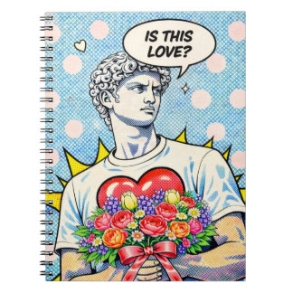 Grappig Pop Art Liefdesnotitieboek Notitieboek