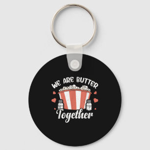 Grappig Popcorn Butter Graphic Zout Popped Corn De Sleutelhanger