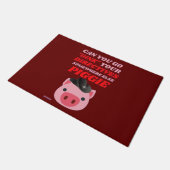 grappig portaal "OINK PIGGIE" Deurmat (Schuin)