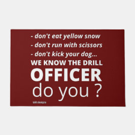 grappig portaal "WE WETEN DE DRILL" Deurmat