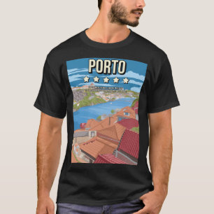 Grappig Porto Portugal 5-sterren Review Travel Pos T-shirt