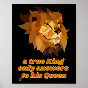 grappig poster "EEN GOEDE KONING..."