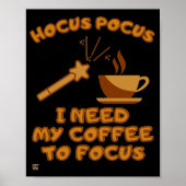 grappig poster "HOCUS POCUS.." (Voorkant)