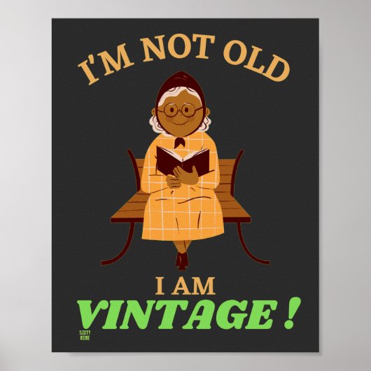 grappig poster "IK BEN NIET OUD...2" (Voorkant)