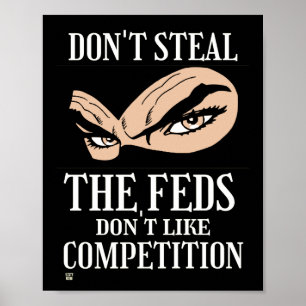 grappig poster "NIET STEAL...4"