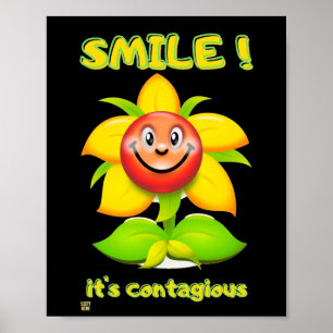 grappig poster "SMILE"
