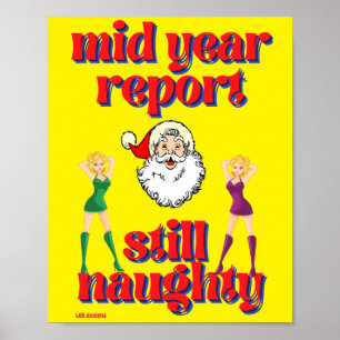 grappig poster "STILL NAUGHTY"