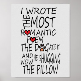 Grappig poster voor hondenliefhebbers