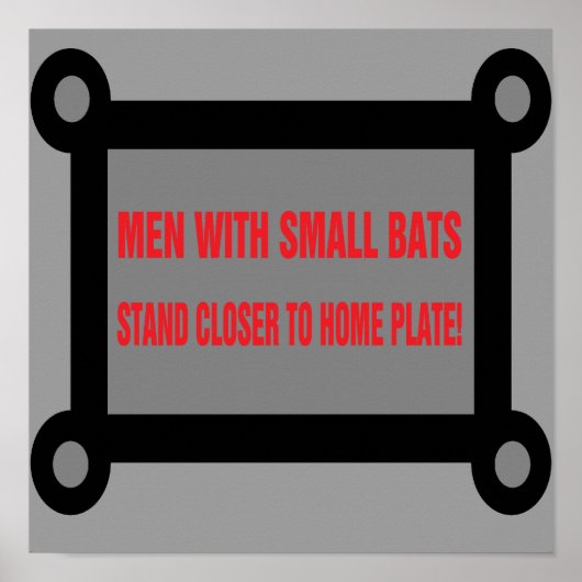 Grappig poster voor toiletten en bars. (Voorkant)