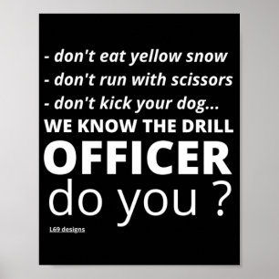 grappig poster "WE KENNEN DE DRILL"