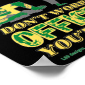 grappig poster "ZOMBIES EAT BRAINS..." (Hoek)