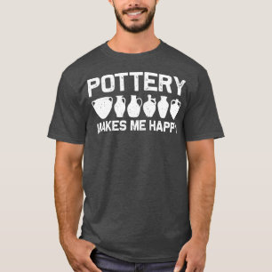 Grappig potentieel voor mannen, keramische kunsten t-shirt