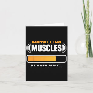 Grappig Powerlifting Gewichtstraining Lifting Kaart