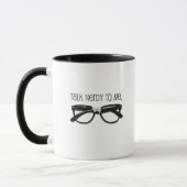 Grappig, praat nerdy tegen me mok (Links)