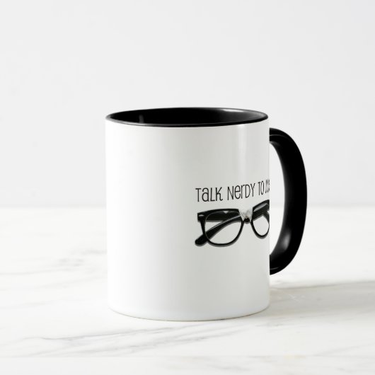 Grappig, praat nerdy tegen me mok (Voorkant rechts)