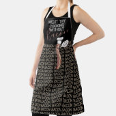 Grappig praten van bacon chef-kok koken schort (Insitu)