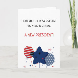 Grappig president dag Amerika patriottische verjaa Kaart