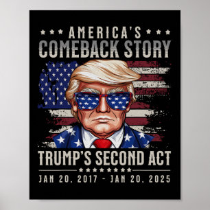 Grappig President Donald Trump Inauguratiedag 2025 Poster
