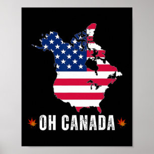 Grappig President Donald Trump Oh Canada Verenigde Poster