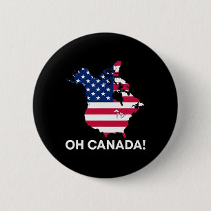 Grappig President Donald Trump Oh Canada Verenigde Ronde Button 5,7 Cm