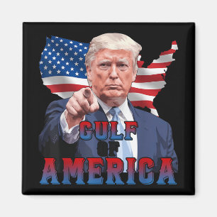 Grappig President Trump Golf van Amerika Vlag van  Magneet