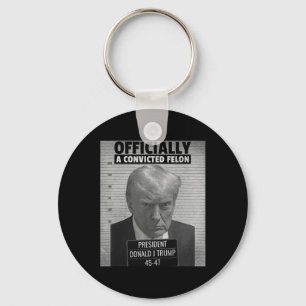 Grappig President Trump is officieel veroordeeld Sleutelhanger