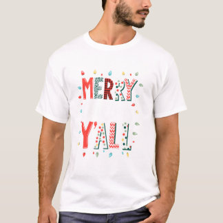Grappig Prettig Kerstmis Y allemaal T-shirt