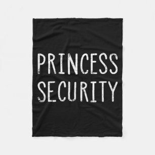 Grappig prinsesbeveiligingskostuum voor Halloween- Fleece Deken