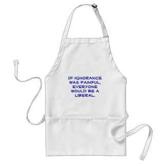 Grappig, pro-liberaal apron. standaard schort