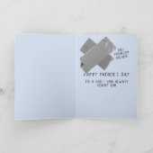 Grappig "Probleem opgelost" Aangepaste Vaderdag Kaart (Binnen)