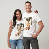 Grappig protest teken tarief deze middelvinger t-shirt (Unisex)
