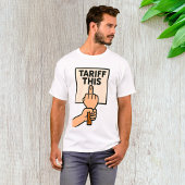 Grappig protest teken tarief deze middelvinger t-shirt