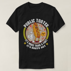 Grappig Public Tooter Hete Hond Fart T-shirt