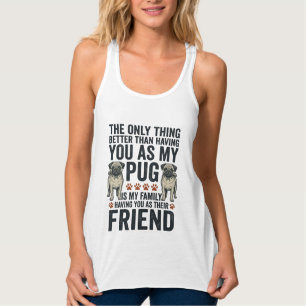 Grappig Pugs Familie Vriend Vintage Gravure Shirt