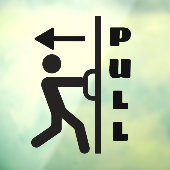 Grappig Pull Stickman Glas Deur Raambord Raamsticker (Vel 3)