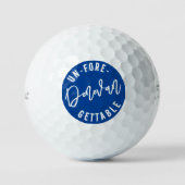 Grappig Punny Un-front-gettable Golfballen (Voorkant)